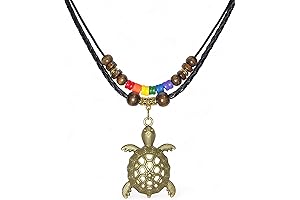 Double Layered Necklace Style Gay & Lesbian LGBT Pride Macrame Rainbow Charm Fishhook Necklace