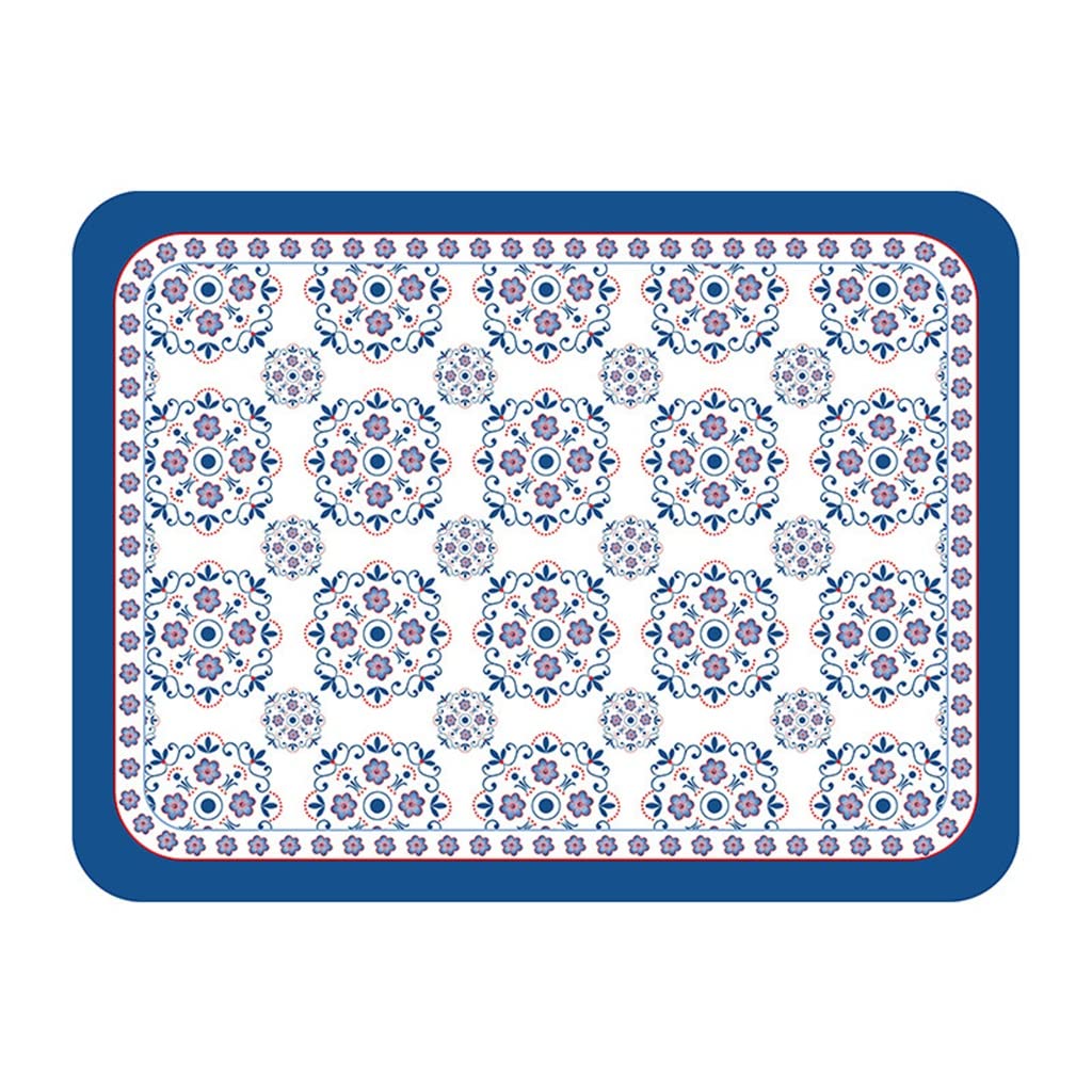 4 pièces rétro napperon en Cuir Maison Coussin Isolant Style Classique Tapis de Table Cuisine Salle à Manger Accessoires (B)