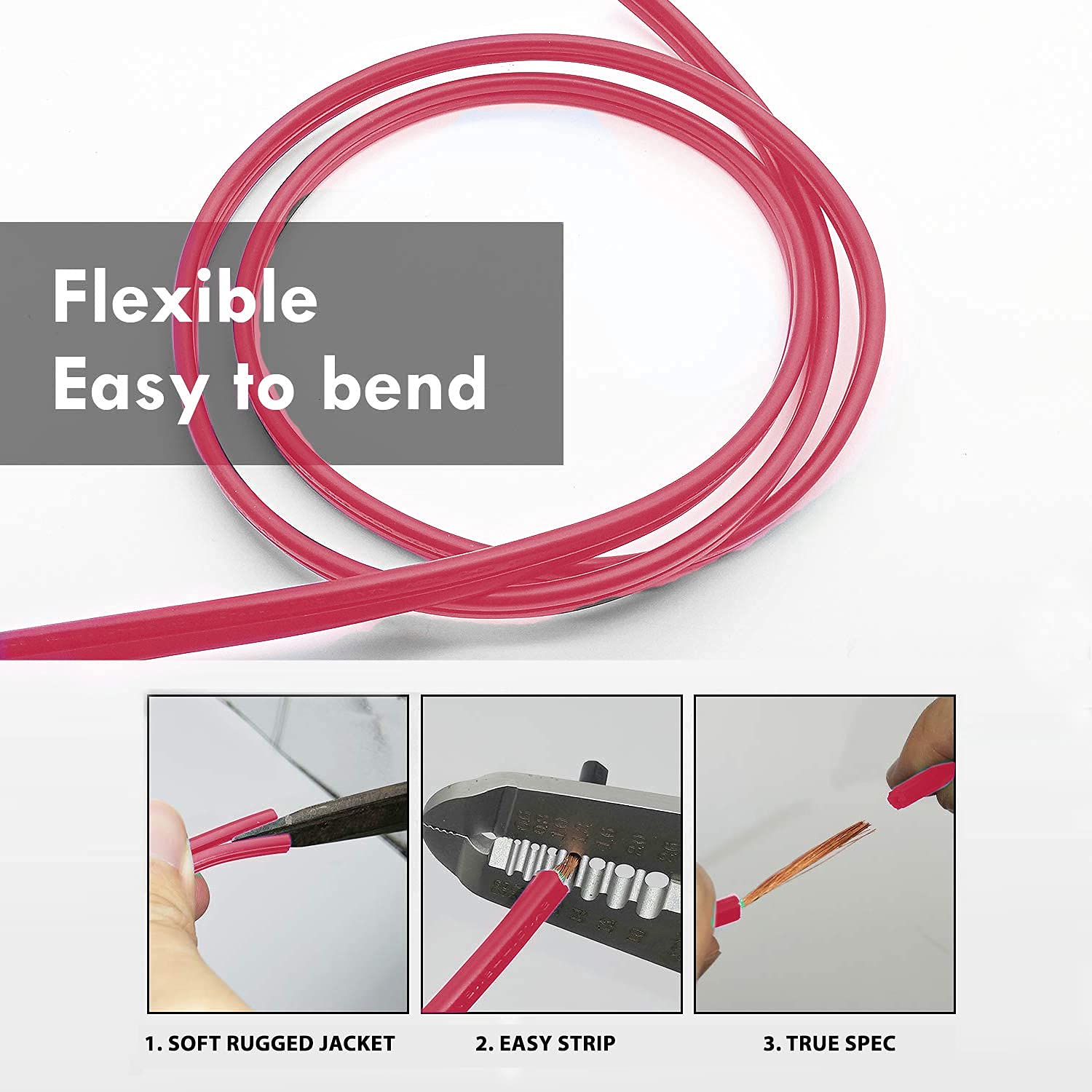 MALLA Copper Wire with Triple Layer PVC Coating, Single Core Flexible Electric Cable for Domestic & Industrial Connections (1.5 mm, 90m Long, Red, 3 Pcs) — Amazon image 7
