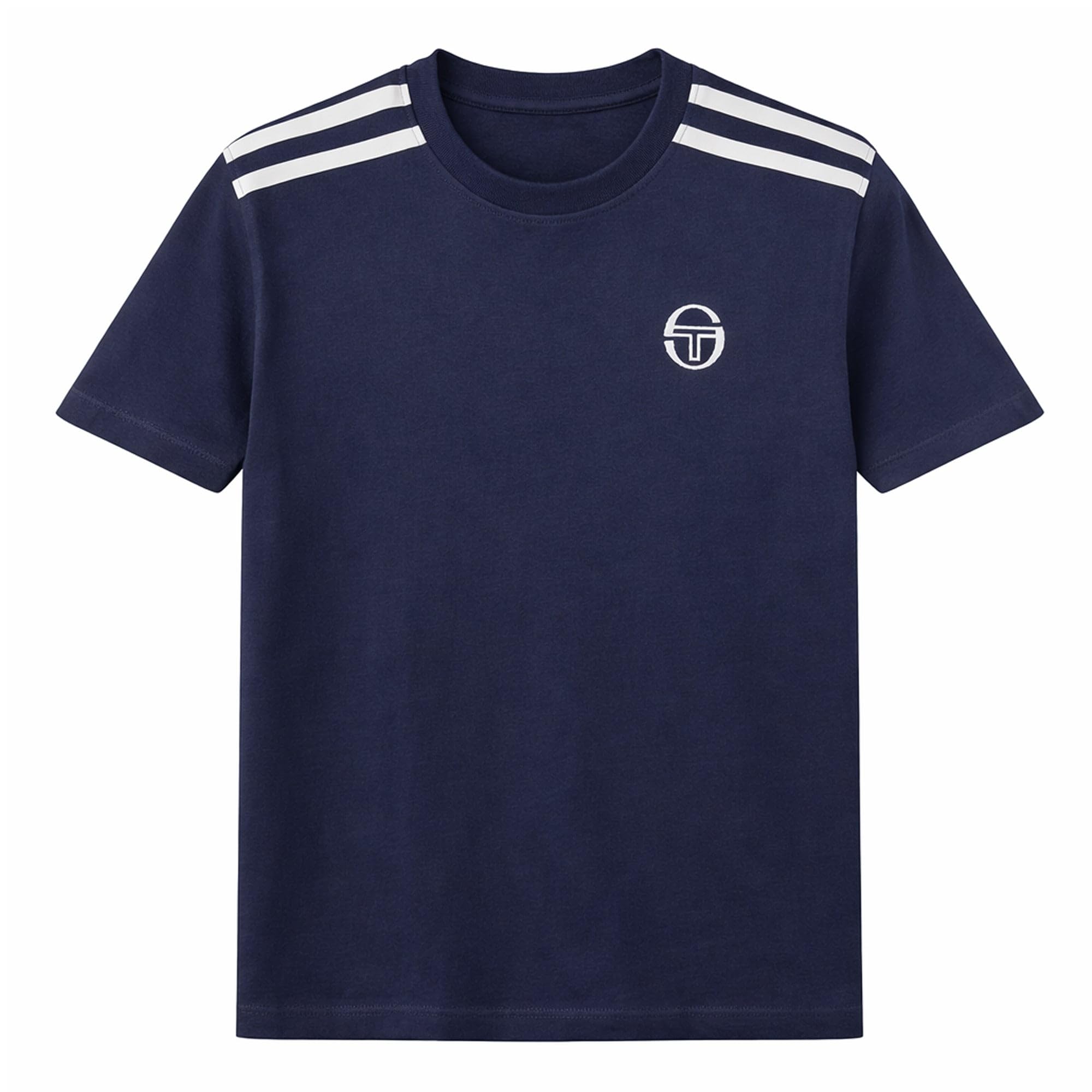 Sergio Tacchini Locchi T-Shirt, Maritime Blue/White (UK, Alpha, M, Regular, Regular, Maritime Blue/White)