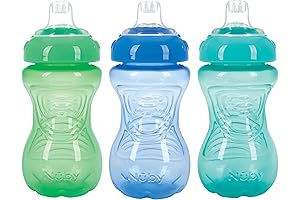 3 Pack No Spill Cups - Perfect Toddler Sippy Cups