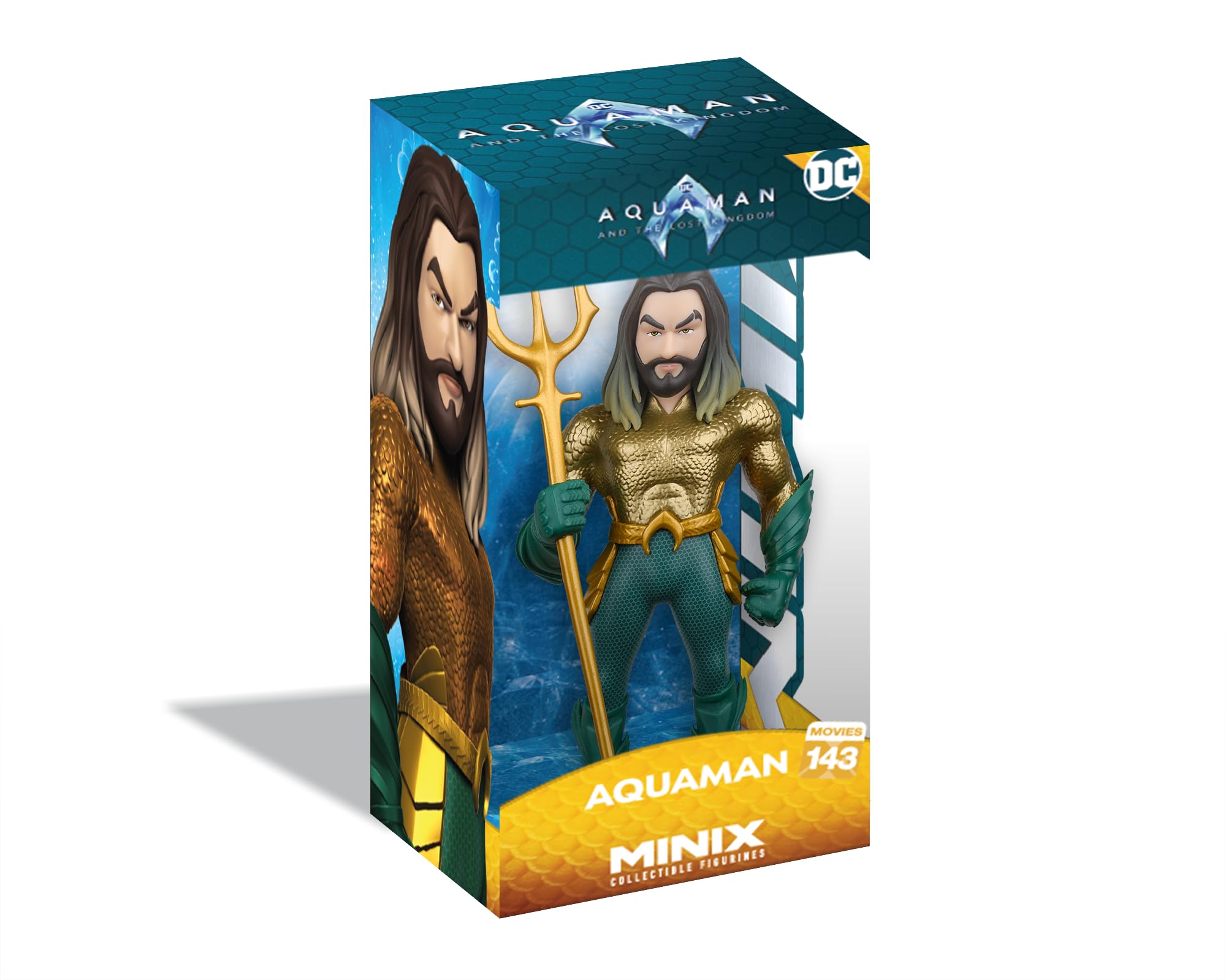 MINIX DC Aquaman Model – Collectible Superhero 12cm Figure Movie Icon Range for Fans