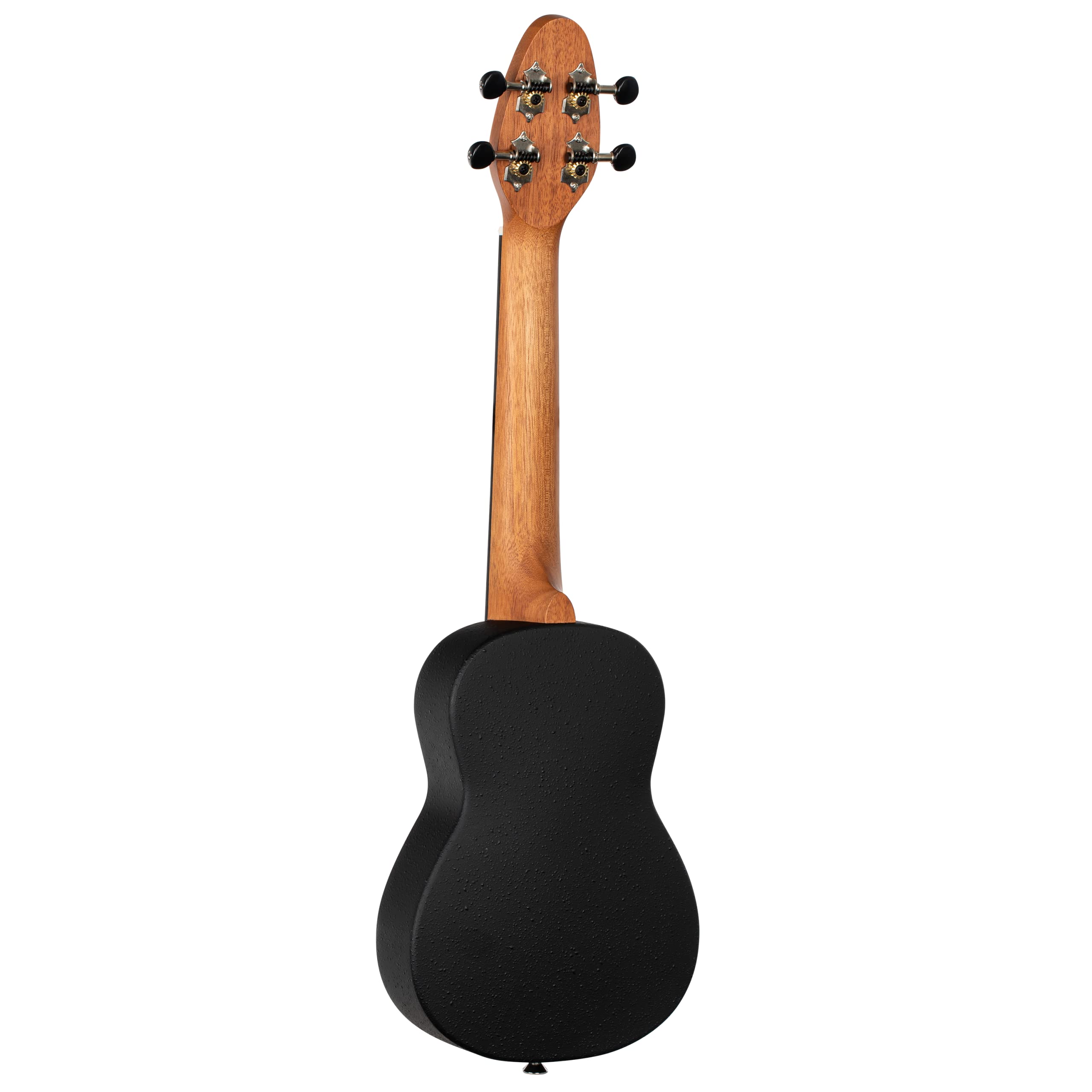 Ortega Guitars Ukulele Soprano Super Scale Acustico – Keiki K2 Series – Accessori Inclusi – Agathis / ABS, Red Kaleidoscope (K2SS-RKC)