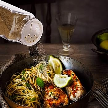 STONEKAE 25 Pcs Glass Spice Jars- Square Glass Containers With Square Empty Jars 4oz, Airtight Cap, Chalkboard & Clea...