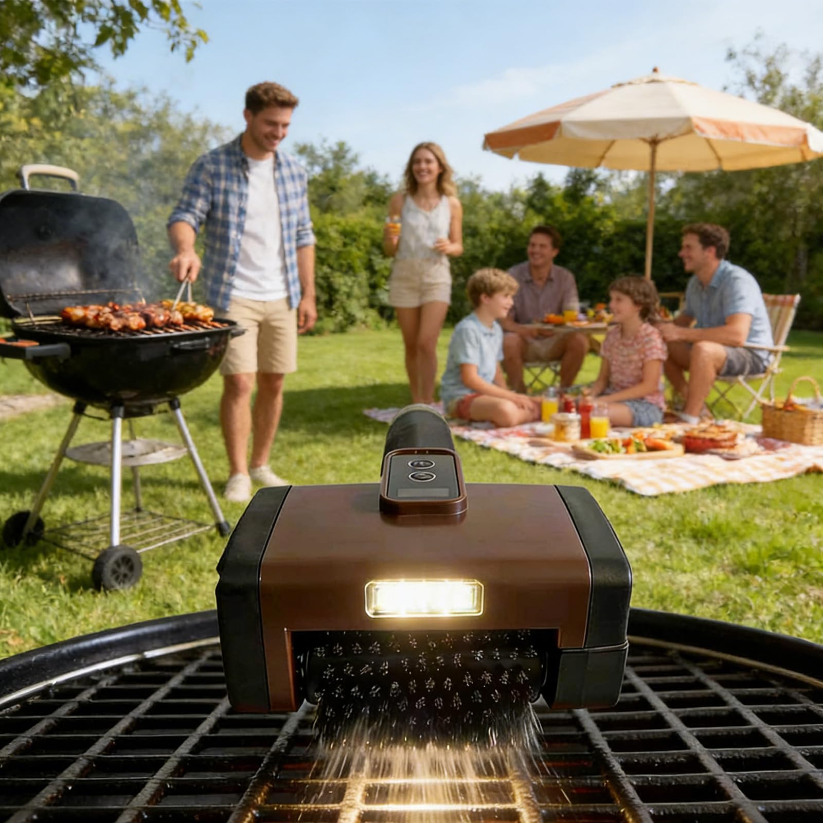 Nettoyeur Automatique de Barbecue en Acier Inoxydable 304 avec
