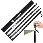 Green Elephant Camping Tarp Poles - Adjustable Aluminum Telescoping Tent Poles for Tarps, Canopy & Awning - Heavy Duty Collapsible Pole Set of 4 - Extends 8ft, Shrinks to 2ft - Caravan & Beach Shade
