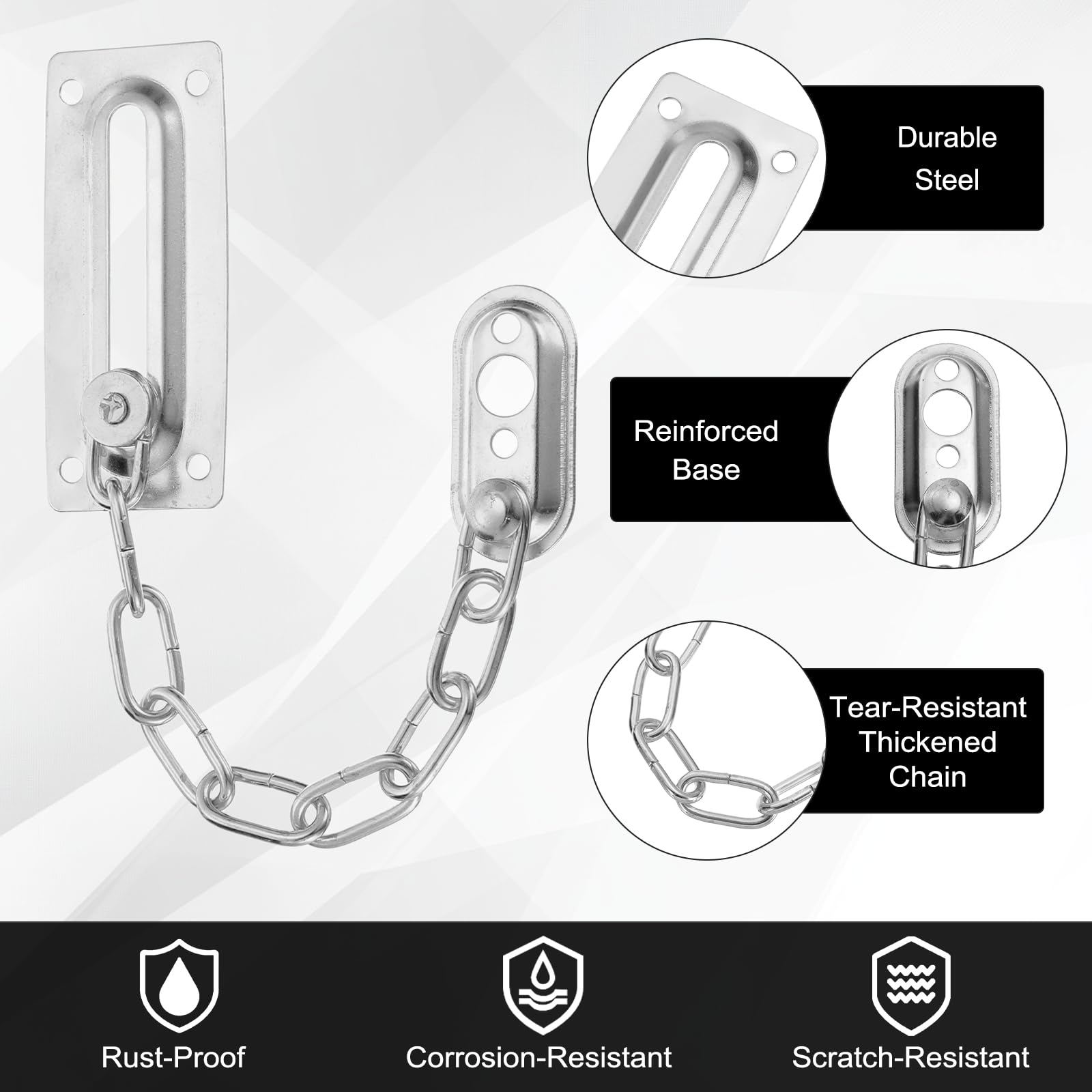 M METERXITY 2-Pack Door Chain Lock - Image 2