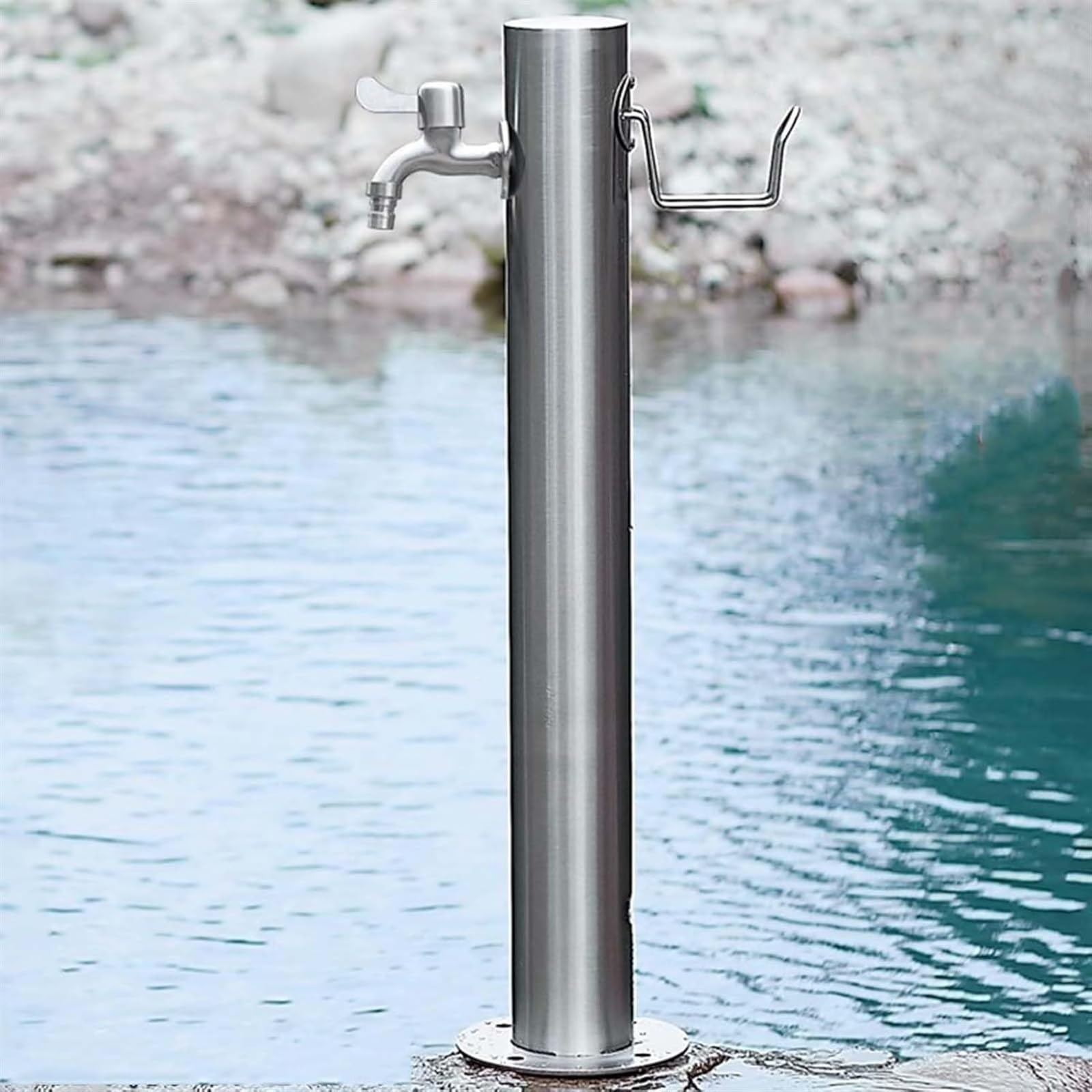 BHGFYXBS Freestanding Garden Water Column Freestanding Hose Stand With Faucet,Anti-Freeze Water Pipe Vertical Water Hydrant Decorative Water Feature Fountain,One Color-20.5 * 86cm kit 1