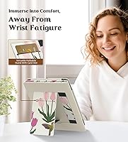 Vista 3 de MoKo Funda para Kindle Paperwhite de 6.8" (11ª generación-2021) y Kindle Paperwhite Signature Edition, funda delgada de poliuretano con encendido