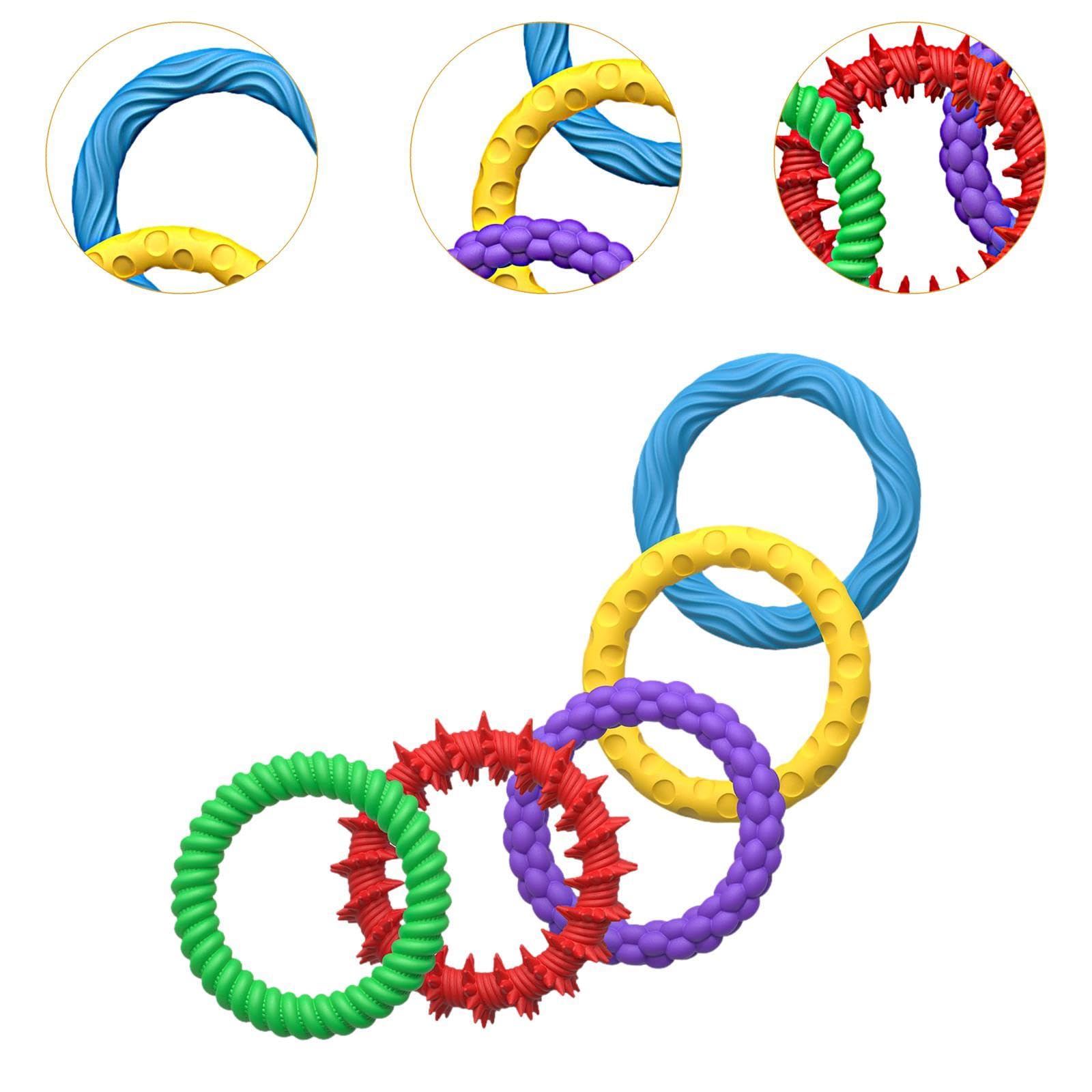 Amazon | TWTCZOZ 5個セットのシリコン製ブレスレット、フィジェット