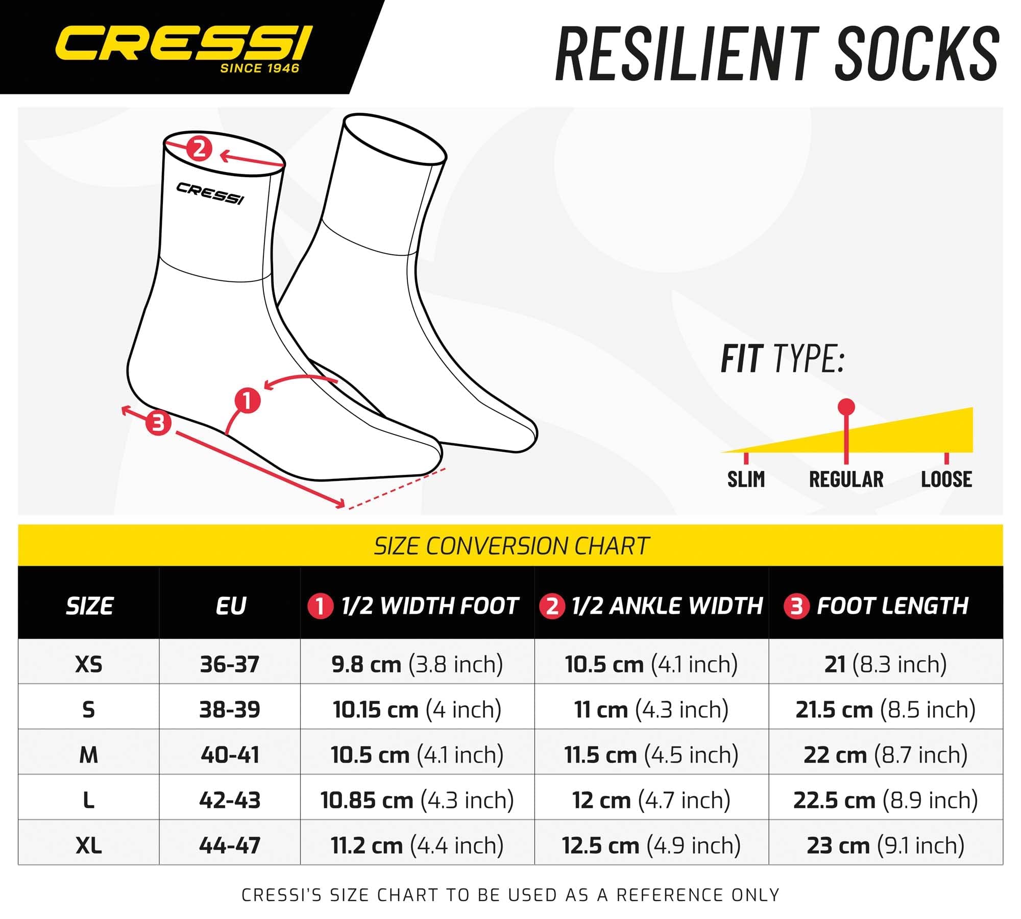 CRESSI Black Neoprene Socks Resilient - Calzari per Immersione in Neoprene Ultra Stretch Nero - Unisex Adulti