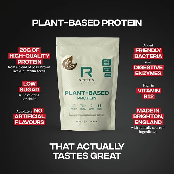 Reflex Nutrition Plant Protein (600g) Cacao & Caramel - Proteins - Vegan Protein