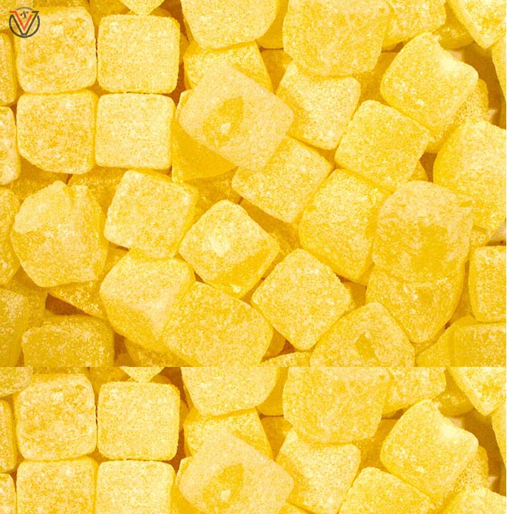 Colla & Pineapple Flavoured Cubes - Flavoured Boiled Sweets with a Chewy Centre (Pineapple, 3kg)