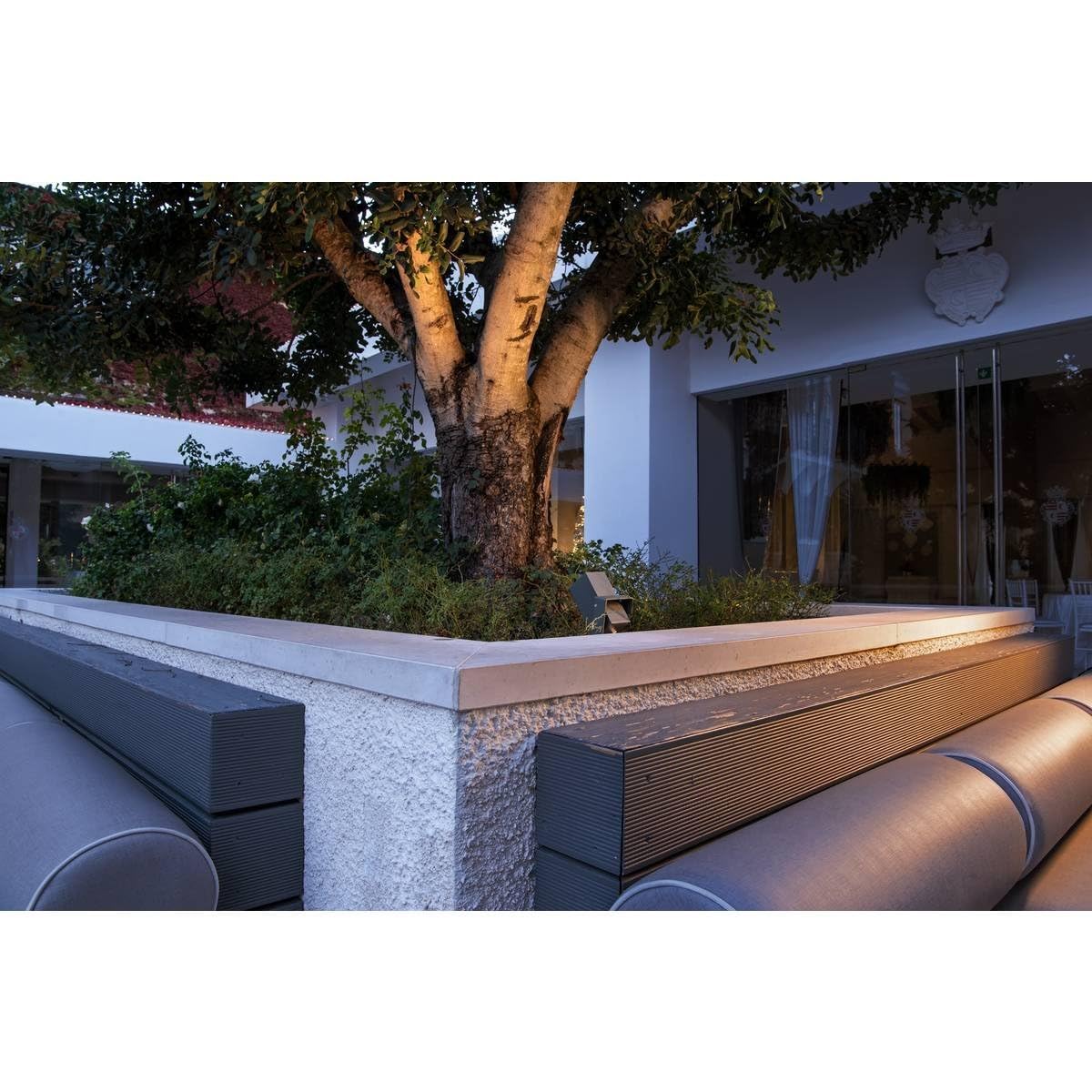 SLV lampada a picchetto THEO BRACKET SP QPAR51 / lampada da esterno per l’illuminazione di giardino, terrazza, piante, stradelli, stagni, faretto da esterno / GU10 IP65 7W antracite