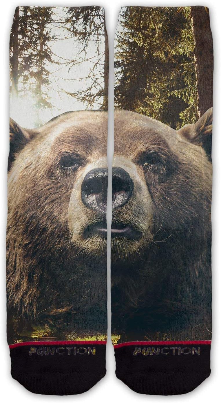 Function - Brown Bear Face Fashion Sock