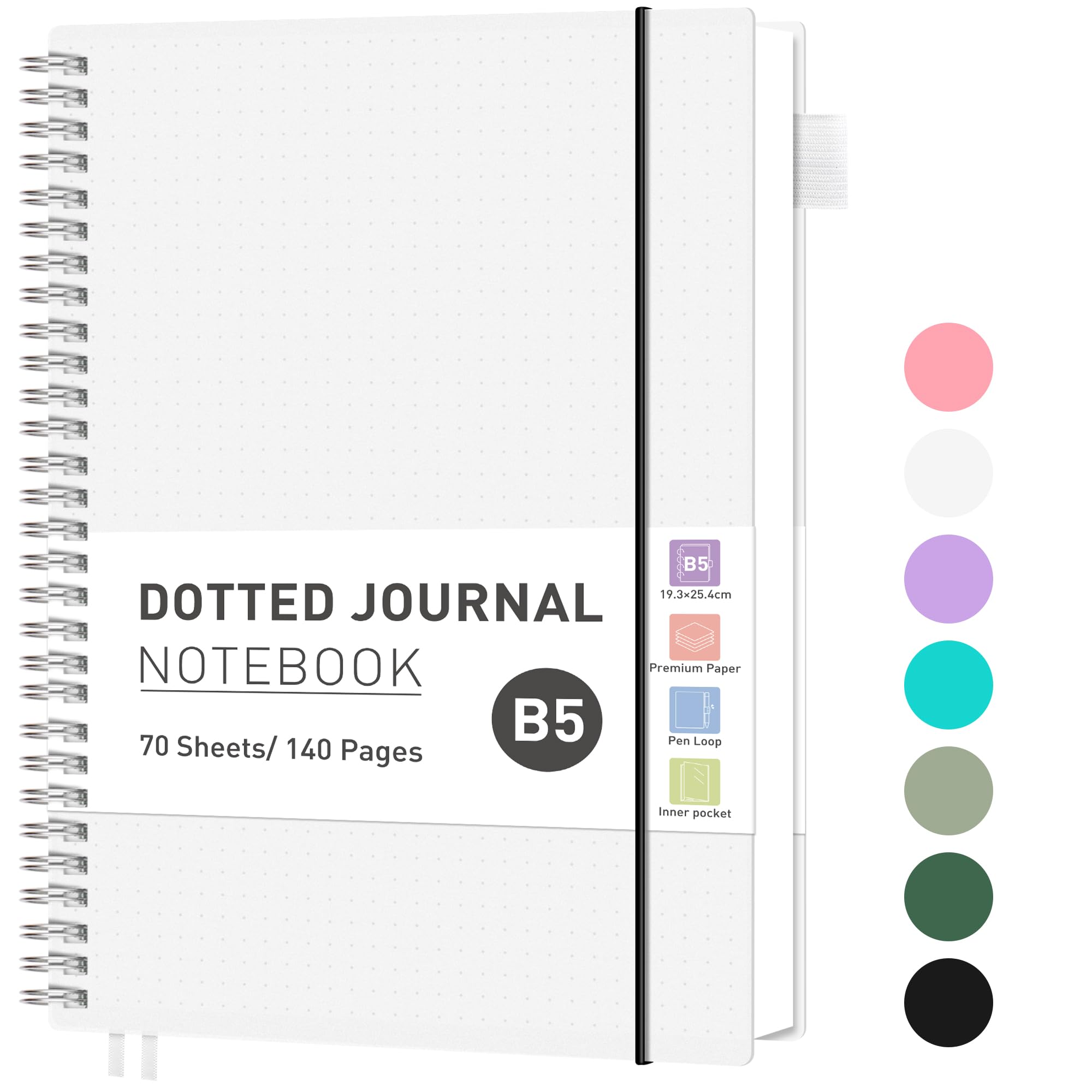RETTACY B5 Notebook Bullet Dot Journal