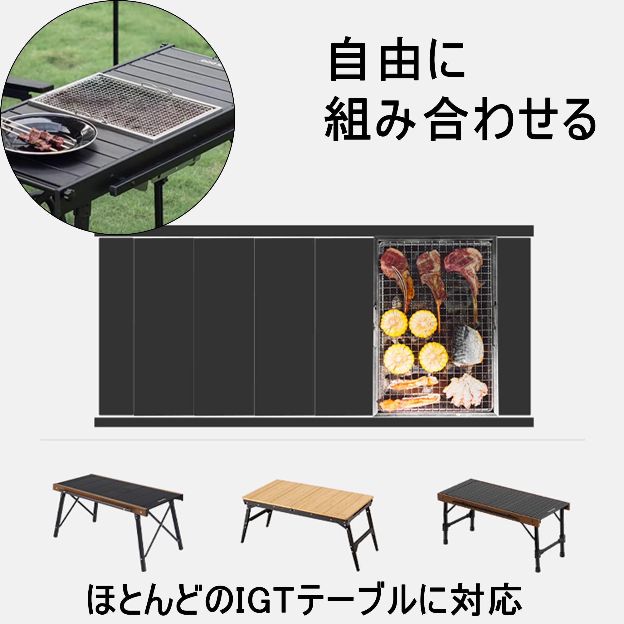 Amazon | Blackdog バーベキューグリル IGTコロン 均一熱伝導 折り畳み