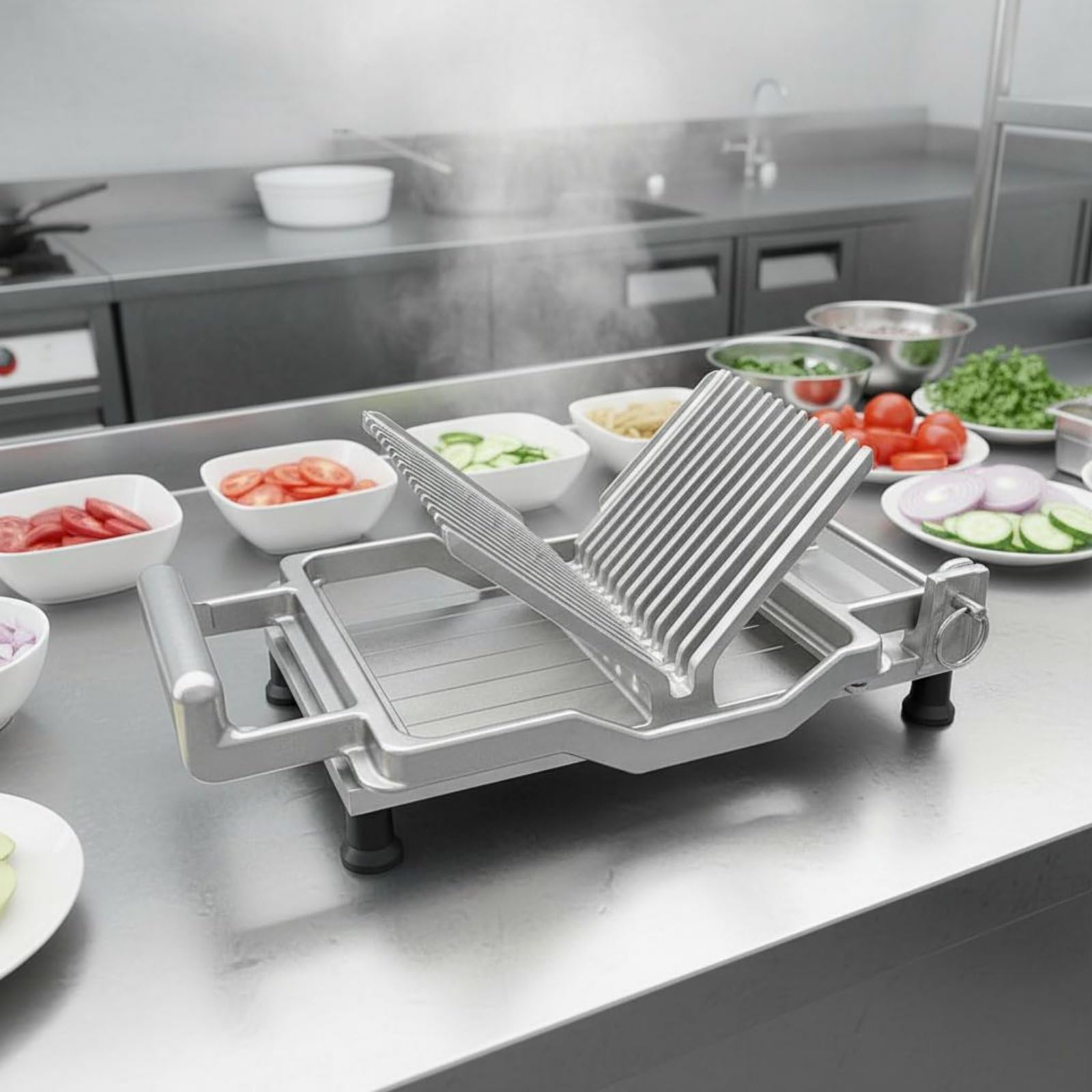 Cheese Slicer Käsehobel Käseschneider Gemüseschneider Küchenhobel mit Robuster Edelstahlklinge Und Langlebigem Aluminiumrahmen für Schnelle, 10 Mm, Käseschneider B-Modell Mit Saugnapf
