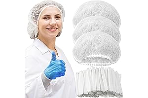 Disposable Hair Caps, 500 Pack - Bouffant Caps for Hair