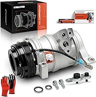 A-Premium AC Compressor w/ Clutch for Chevy Silverado Sierra Tahoe Yukon Suburban - 10S20F PAG46 4-Groove, 2 Mounting Holes