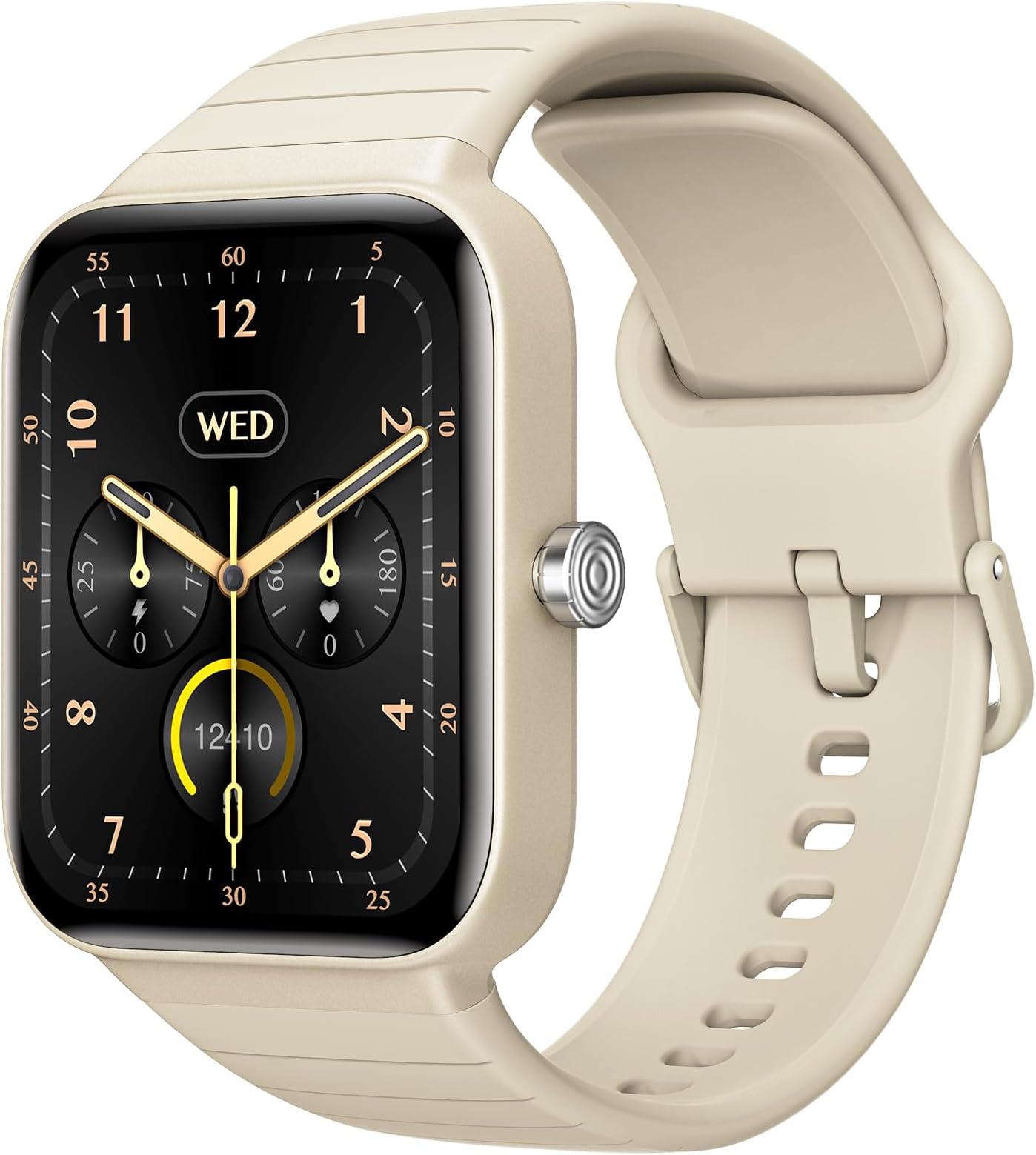 Bague Intelligente Homme Femme - Suivi De La Santé - 100+ Modes Sportifs - IP68 - Or Noir - Taille 12 - Téléphonie