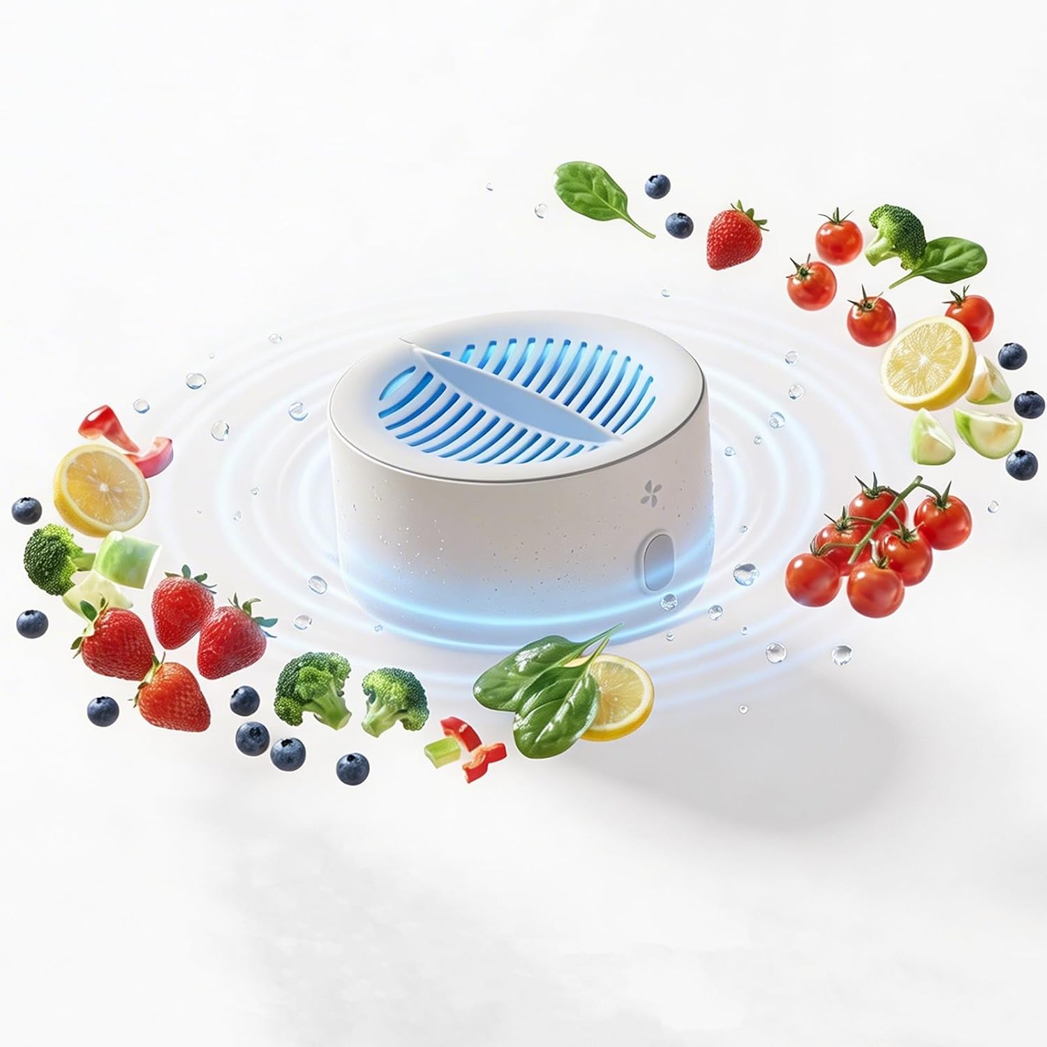 Portable Fruit and Vegetable Purifier with OH-ion Technology, Magnetic Charging, IPX7 Waterproof Produce Cleaner Device, Food Washing Device, Fruit and Veggie Cleaner