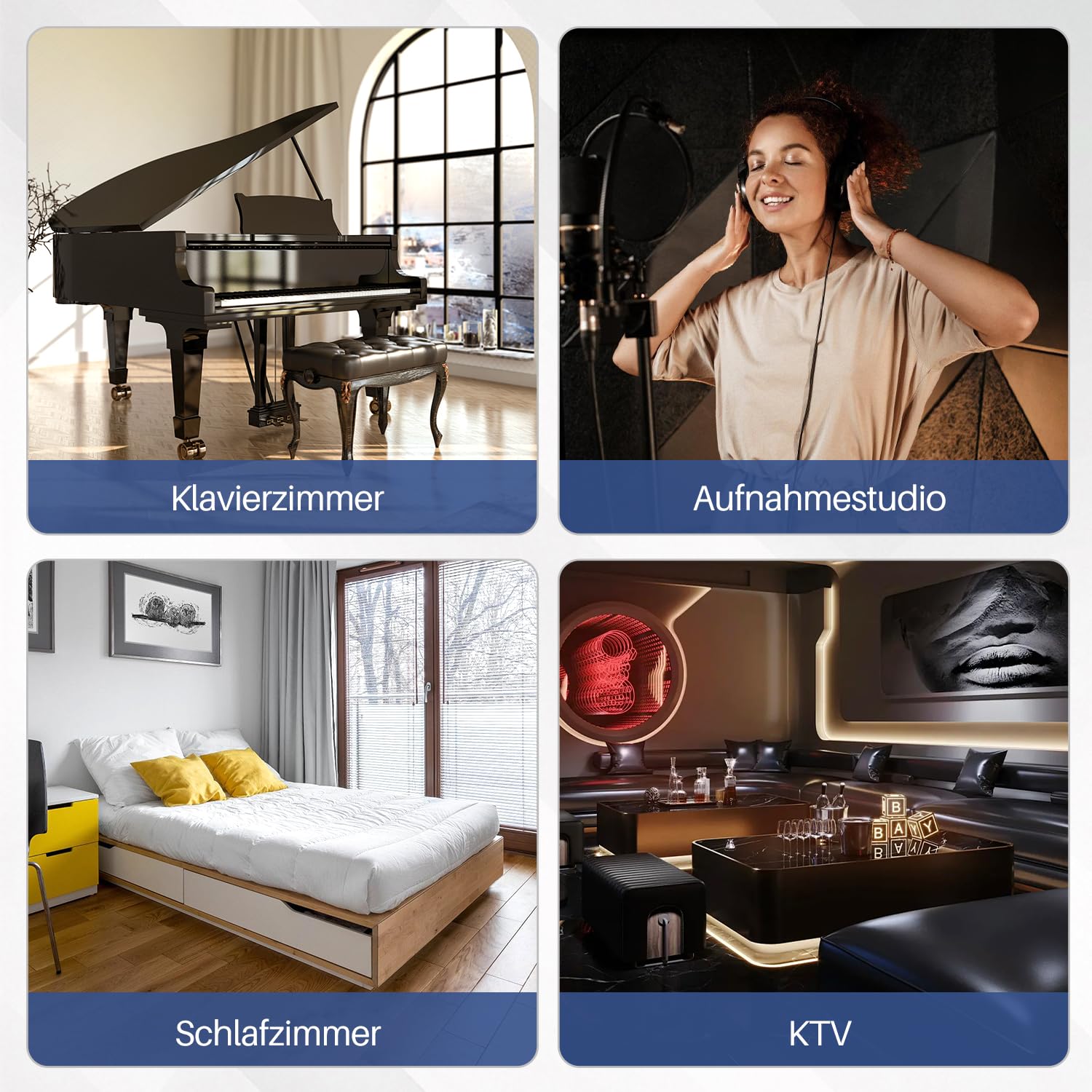 Fiqops 36er Hexagon Akustikpaneele Selbstklebend Akustikplatten Schwarz Hohe Dichte Schallabsorber Platzsparend für Wanddekoration und Schallschutz,Studio und Home Deko (30x26x0.9cm)