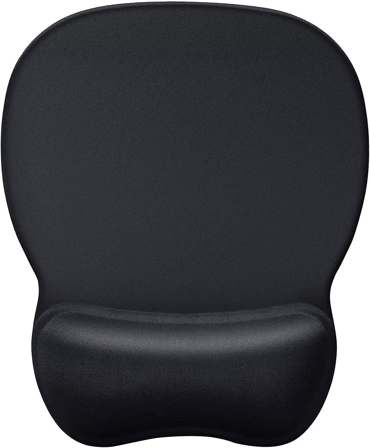 Ergonomic Mouse Pad with Wrist Support Gel Mouse Pad with Wrist Rest, Comfortable Computer Mouse Pad for Laptop, Pain Relief Mousepad with Non-slip PU Base for Office & Home, 9.4 x 8.1 in, Black