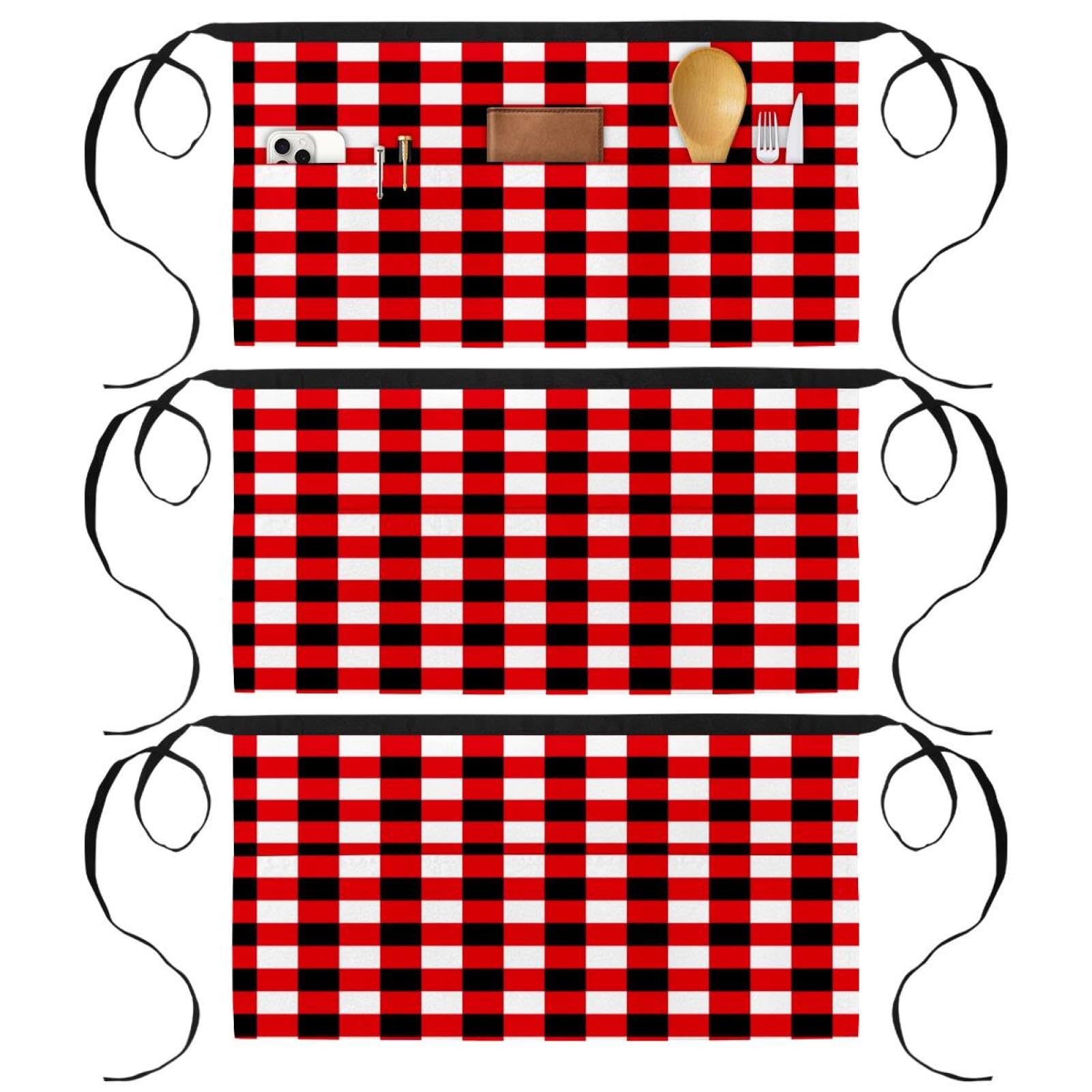 Demi-tablier de cuisine avec poches pour ranger vos ustensiles de chef - 8