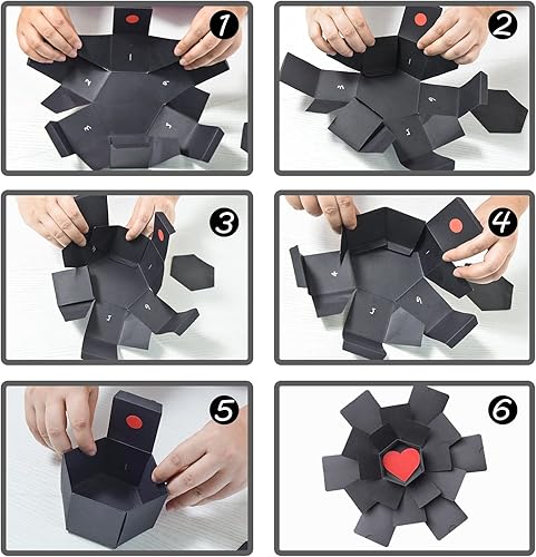 Miniatura 4 de Wanateber Juego de caja de explosión, set de caja de fotos de regalo sorpresa 2 unidades