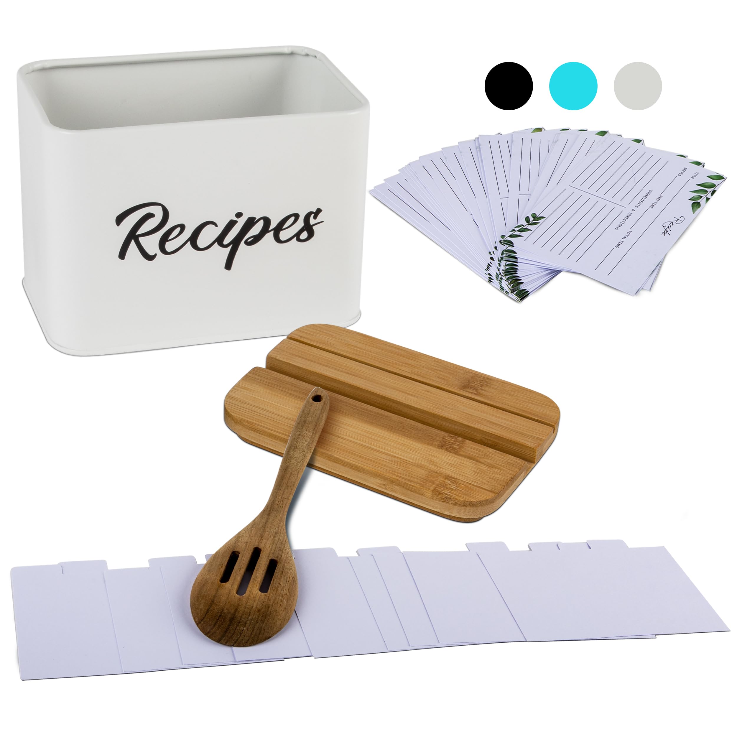 ArtEight Recipe Box - White - 4