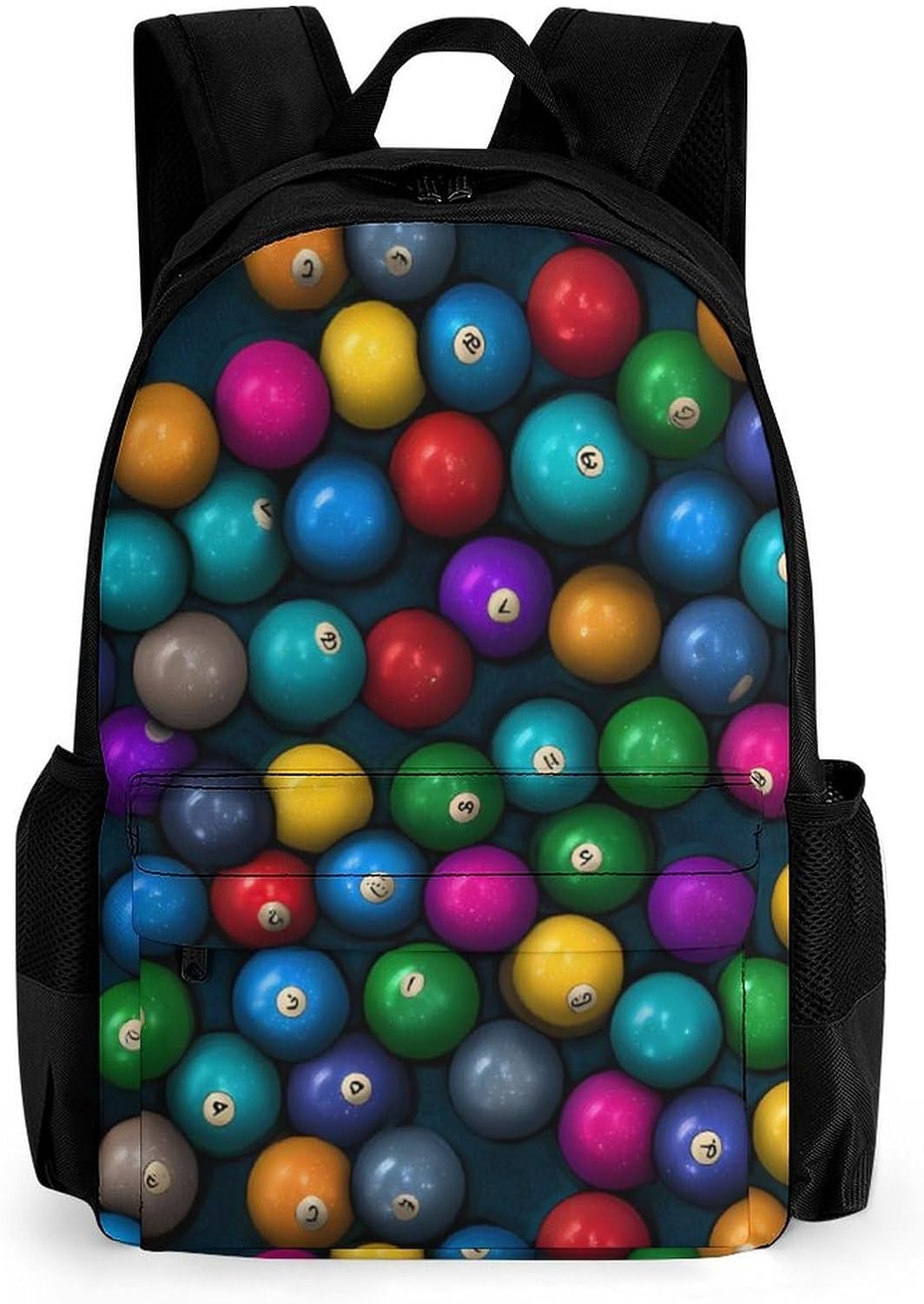 Billiards Table Balls Funny Backpack Lightweight Printed Daypacks