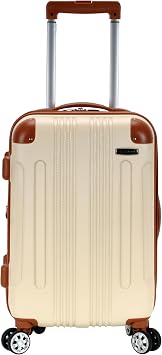 Rockland London Hardside Spinner Wheel Luggage, Carry-On 20, White