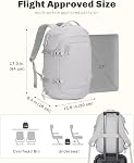 Hynes Eagle 6x12x17 inch Personal Item Travel Bag Airplane Carry on Travel Backpack for Women Weekender Bag for Men