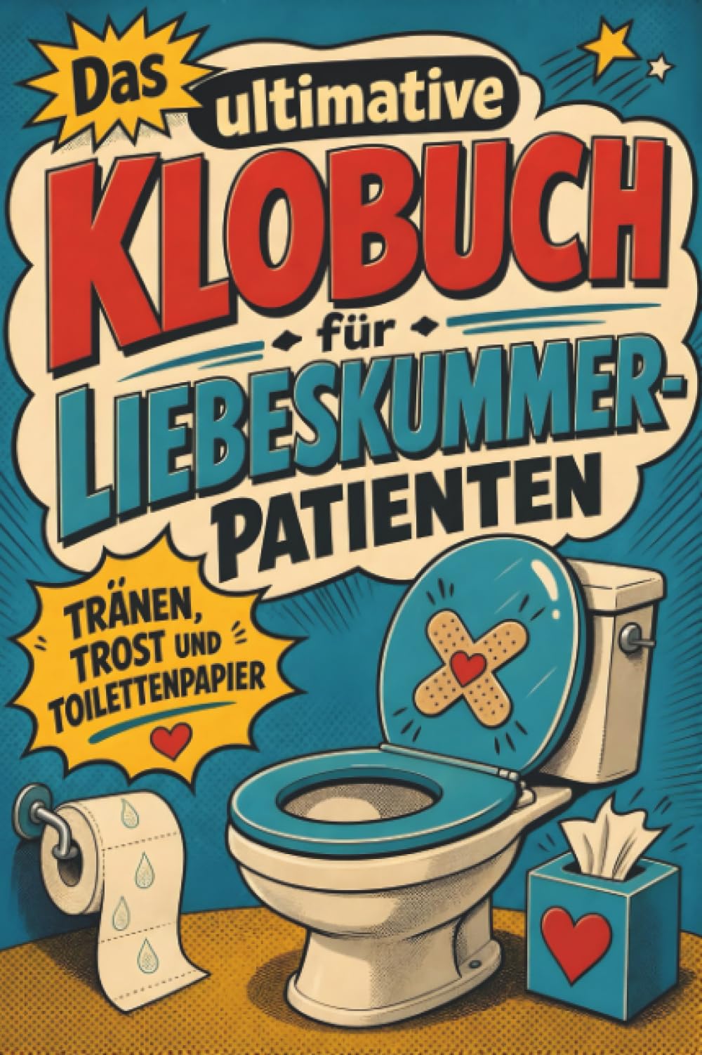 Das ultimative Klobuch für Liebeskummer-Patienten: Tränen, Trost und Toilettenpapier. Lustiges Geschenk für Scheidung, Herzschmerz und Trosthumor