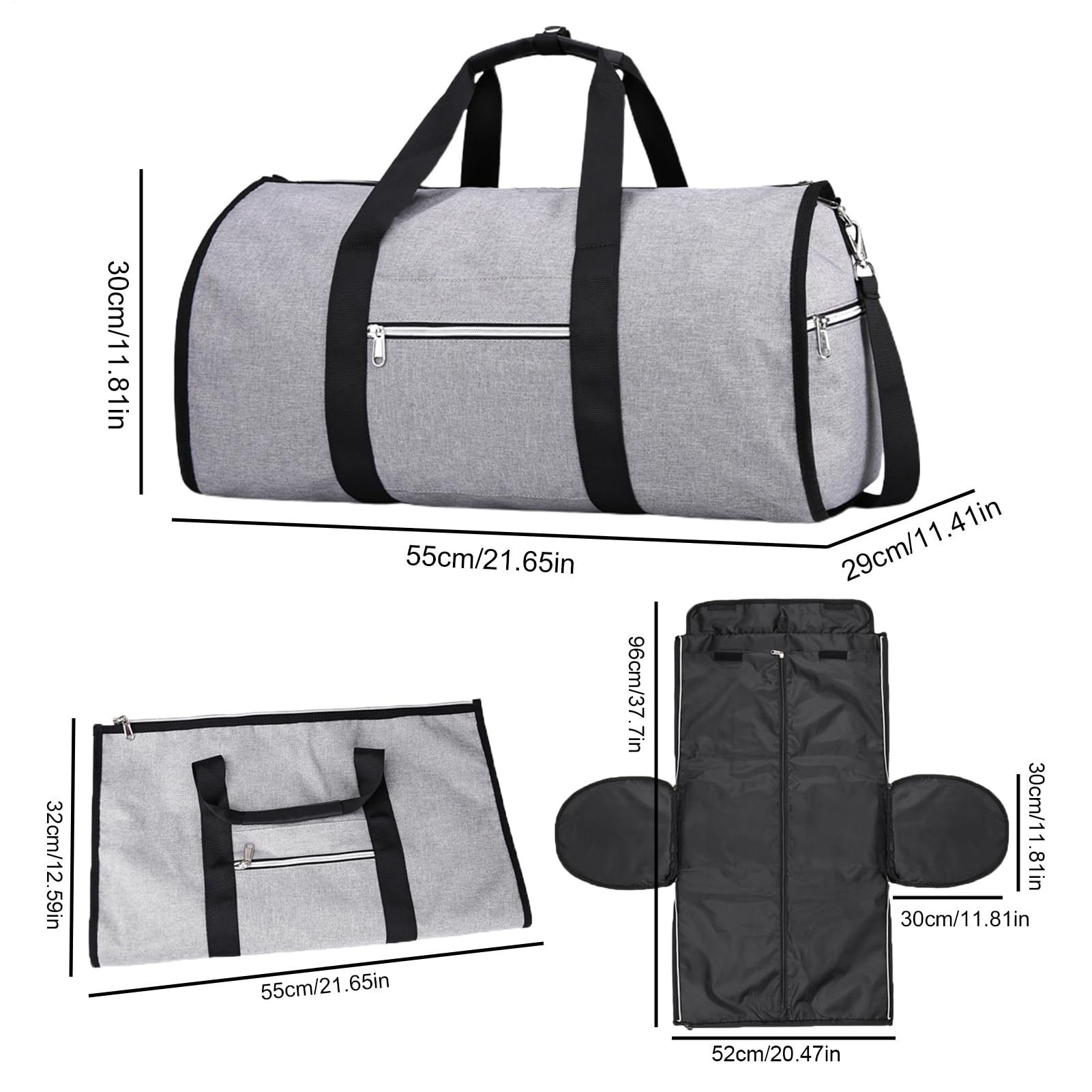Bolsa Porta Trajes De Cabina Portador De Ropa Plegable