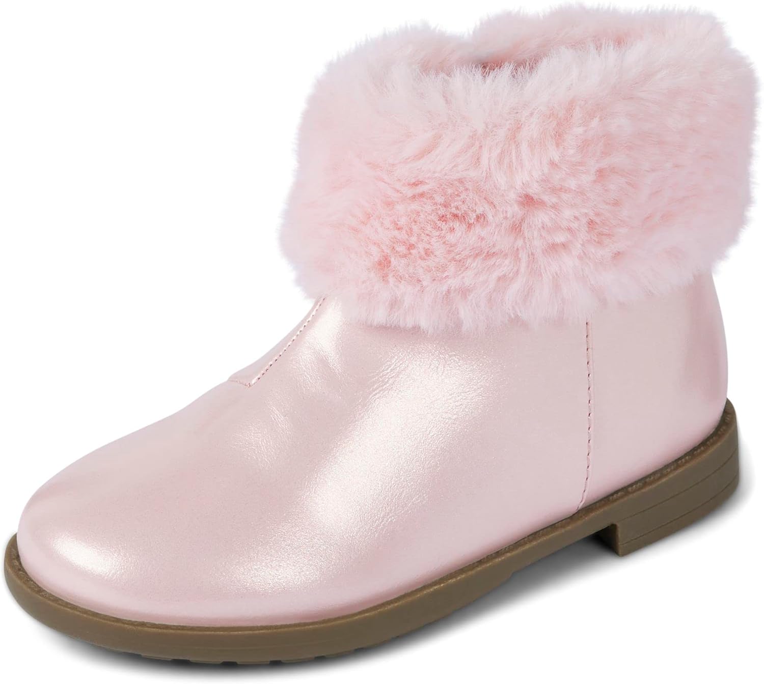 Gymboree,and Toddler Faux Leather Booties,Light Pink,3