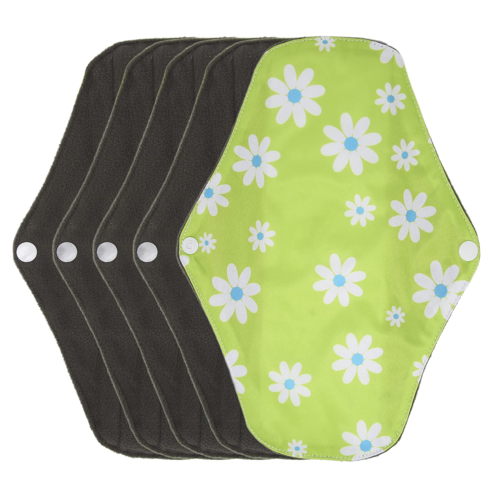 Almohadillas Menstruales Reutilizables, Almohadillas de Incontinencia Lavables, Almohadillas de Tela para el Período Menstrual para Mujeres (M02)
