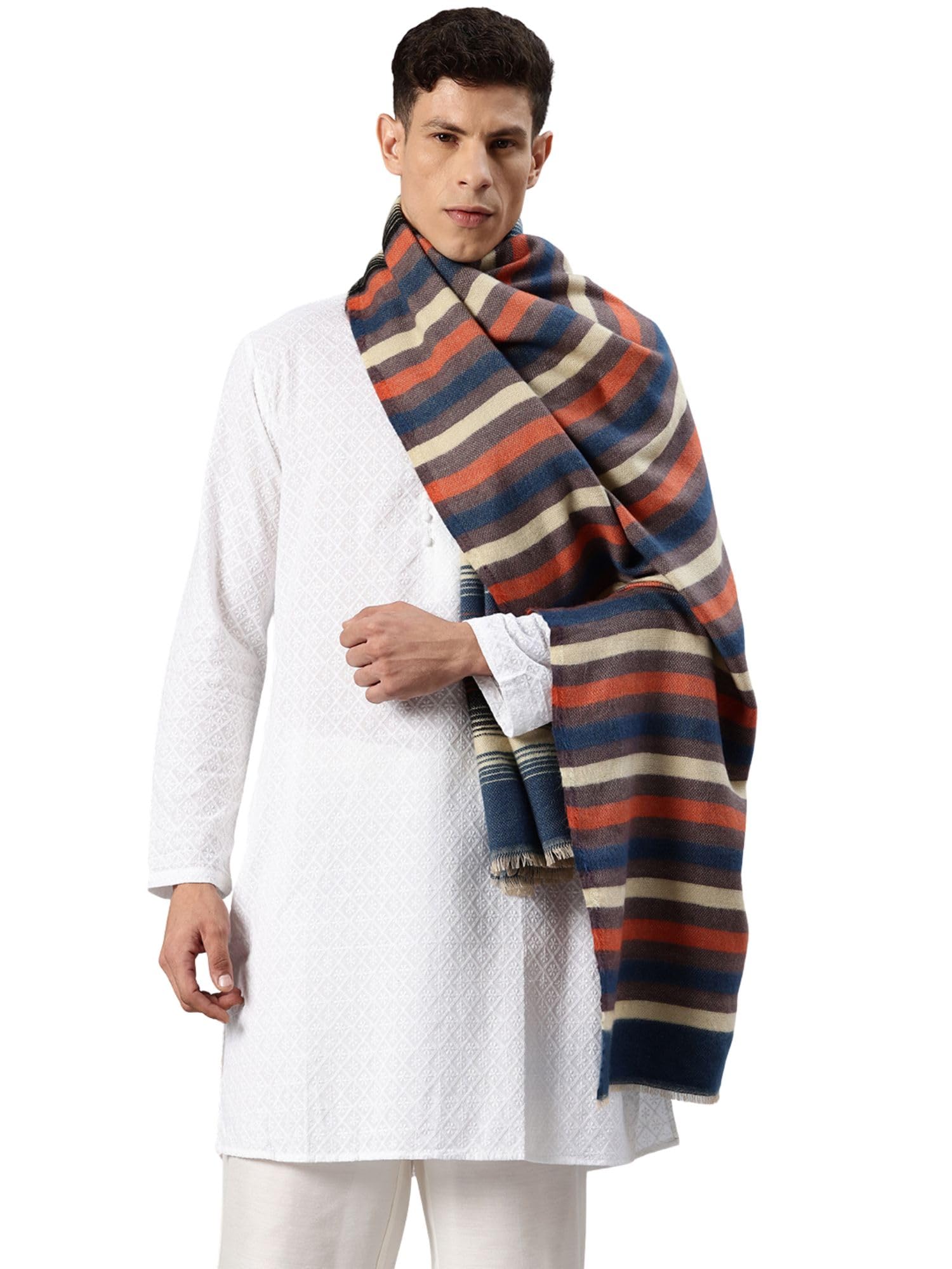 Men's Cashmere Soft Feel Warm Wool Muffler/Scarf/Stole (Size: 27x80 in) -GM14-image-20