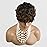 Short Pixie Wigs for Black Women Auburn Pixie Cut Wigs with Bangs Short Curly Wig for Black Women Natural Bowl Cut Wig Synthetic Black and Brown Wigs for Women 1B/30 Color Pixie Wigs(Ombre Auburn)