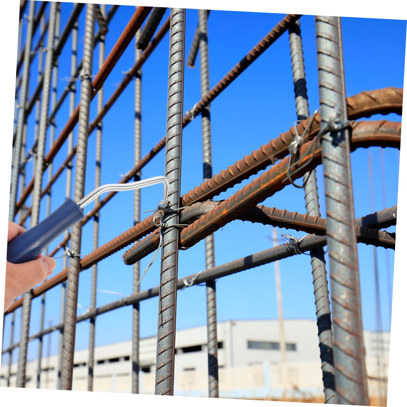 Balacoo 2pcs Curved Wire Hooks Tie Wire Tool Steel Hooks High Temp Resistance Construction Diy