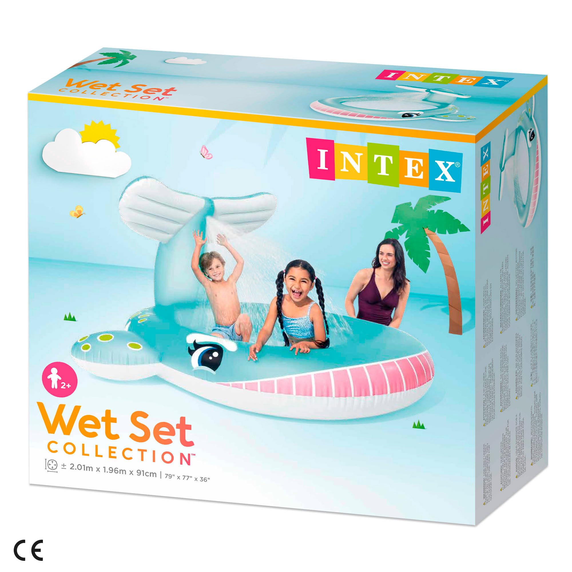 EMBELLIR (リニューアル)お得 Amazon | INTEX(インテックス) プール ホエールスプレープール 201×196