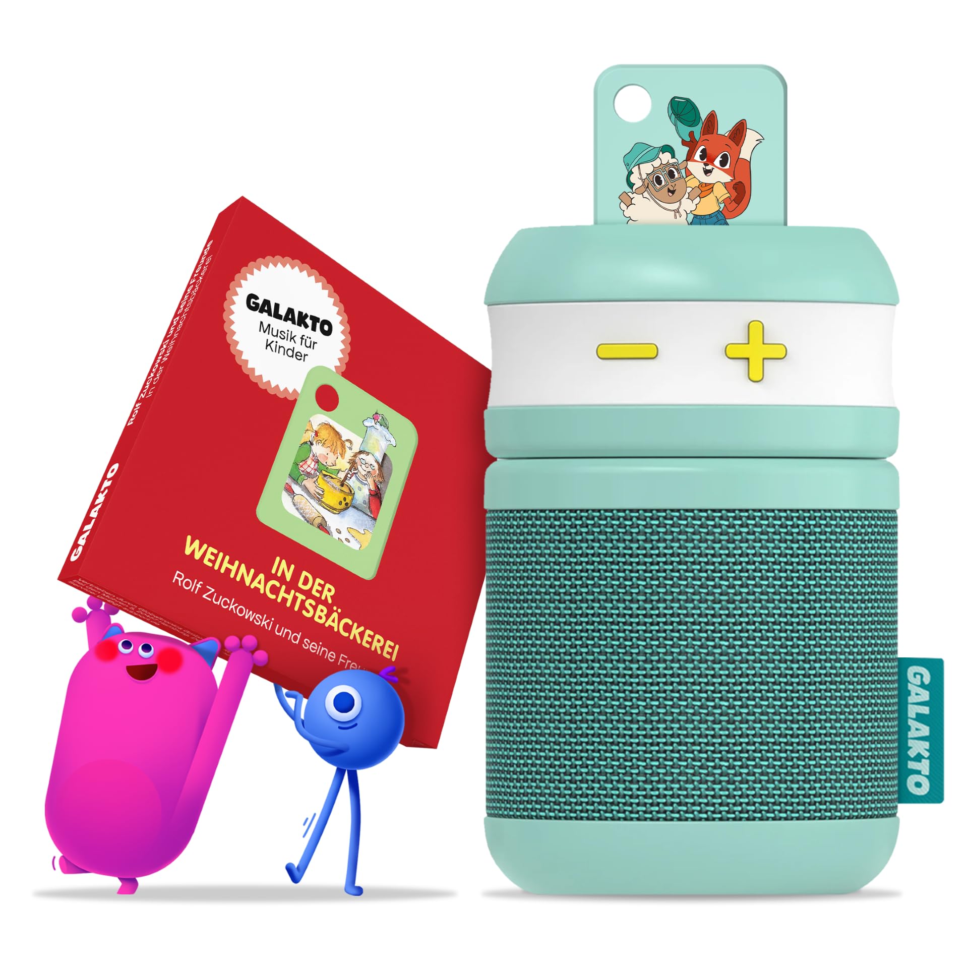Galakto - Reproductor de música y Audio para niños para casa y de Viaje, Incluye Token Adicional In Der Weihnachtsbäckerei, sin Internet en Cualquier Lugar, fácil de Usar, batería de Larga duración