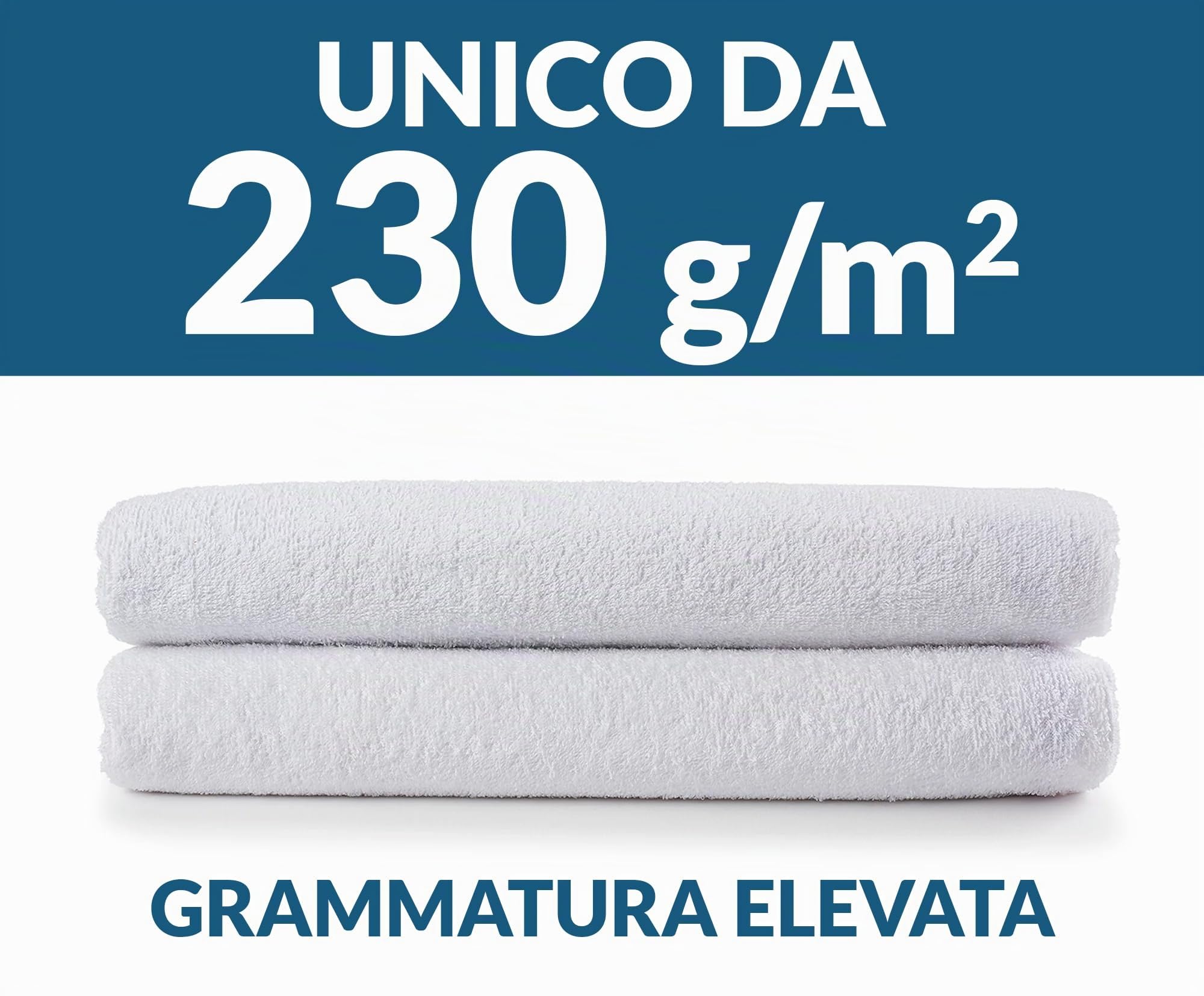 Coprimaterasso Matrimoniale 160x190 In spugna di Cotone Made in Italy Traspirante Ipoallergenico Fresco d'estate e Caldo d'inverno Con Angoli Oeko Tex adatto fino a 165x190 oppure 160x195 altezza 30cm