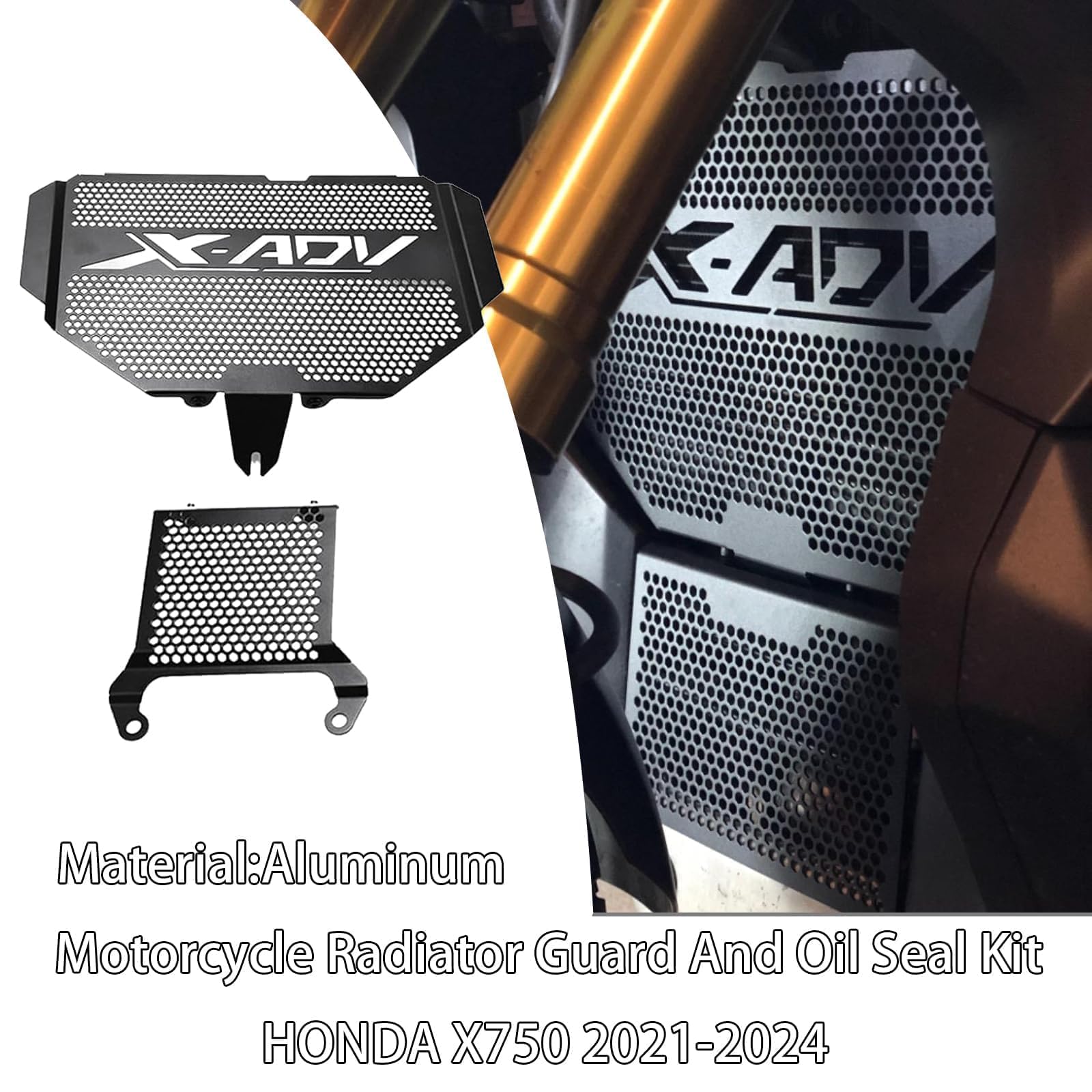 2025 XADV 750 radiador Kit de protección del radiador para Honda X-ADV 750 Cubierta del radiador 2021-2025