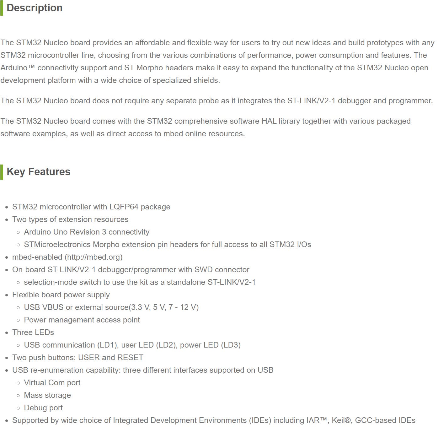 Waveshare NUCLEO-F446RE, a Cortex-M4 Development Board, Compatible with STM32F4 Series