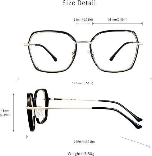 Miniatura 5 de LifeArt Lentes de luz azul, antifatiga ocular, anteojos de lectura para computadora, gafas de juegos, gafas de TV para mujeres y hombres, negro
