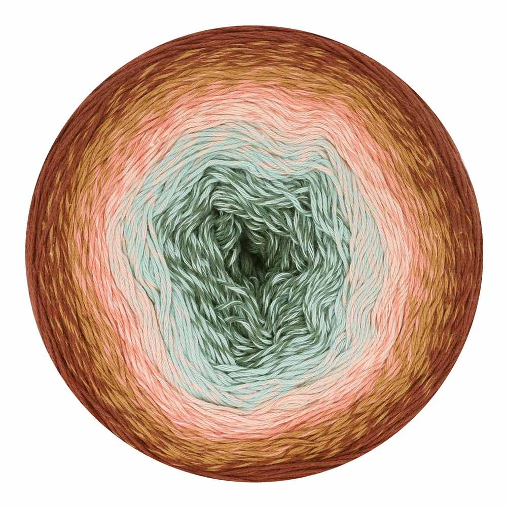Gomitolo Scheepjes Cotton Whirl 1000m – 724 Mondo Sottomarino, Cotone Puro Con Sfumature Lunghe Per Uncinetto E Maglia