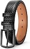 GAEKEAO Mens Dress Belt Genuine Leather Belts for Men 1 14 Mens Belts Classic Designs for Work Business and Casual