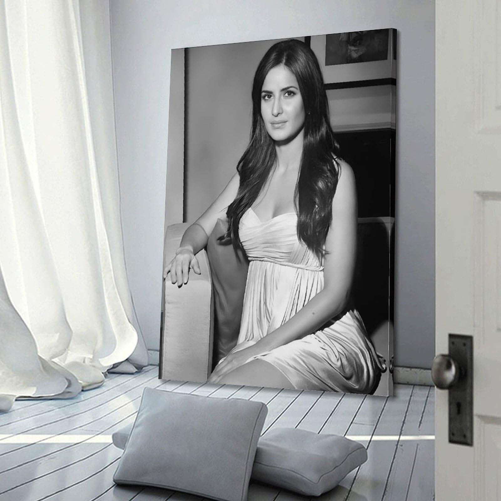 Amazon.com: Katrina Kaif Black And White Sexy Poster Canvas Art And Wall  Art Picture Print Modern Family Bedroom Decors 24x36inch(60x90cm): Posters  & Prints